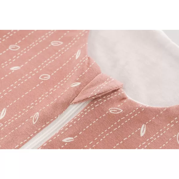 TRÄUMELAND Spací pytel GOTS Liebmich Blätter rosa 110