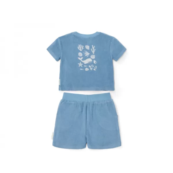 Little Dutch Tričko a kraťasy Ocean Sea Life Blue vel. 98/104