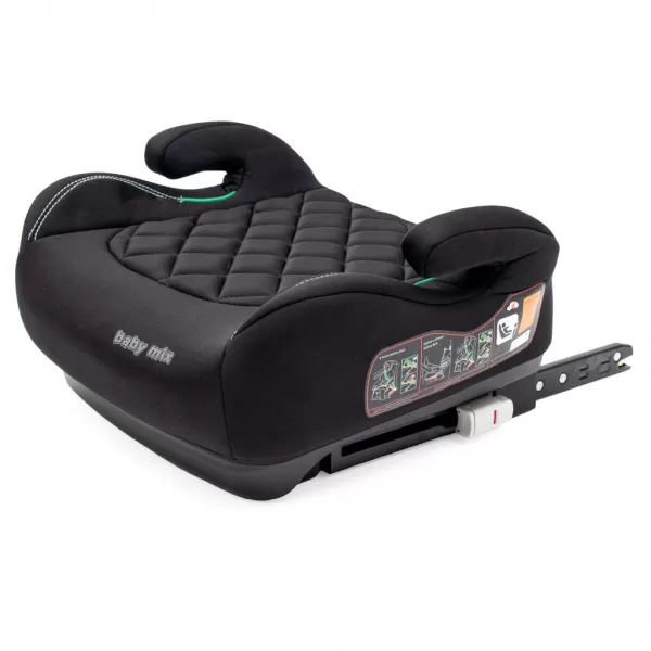 Baby Mix Autosedačka-podsedák HERO Plus ISOFIX I-SIZE black 2025