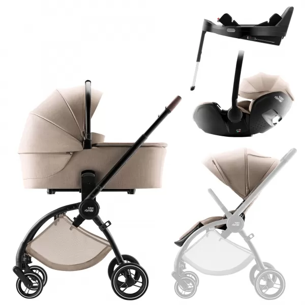 Britax Set kočárek Rio + hluboká korba + autosedačka Baby-Safe PRO + Vario Base 5Z Style