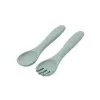 KikkaBoo Příbor 2-dílný Platinum Silicone