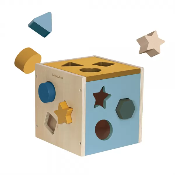 PETITE&MARS Hračka dřevěná třídící Gravity Wood of Mars 12m+