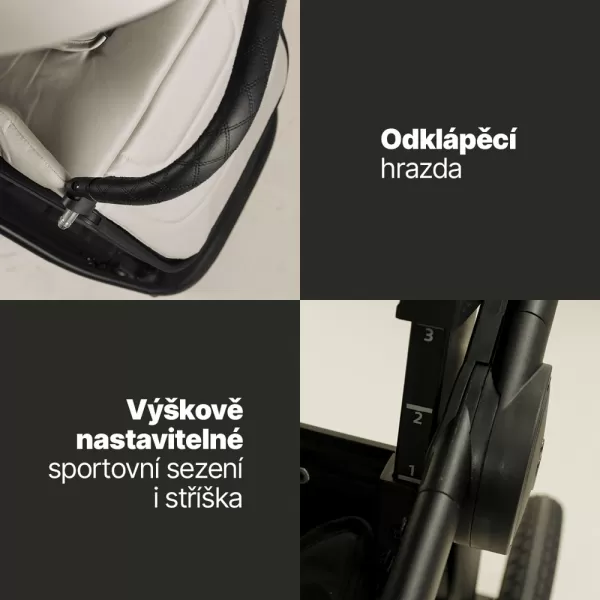 Zopa Set kočárek Move Cross 5 + hluboká korba  Move XL 5 + autosedačka XM dle vlastního výběru + báze