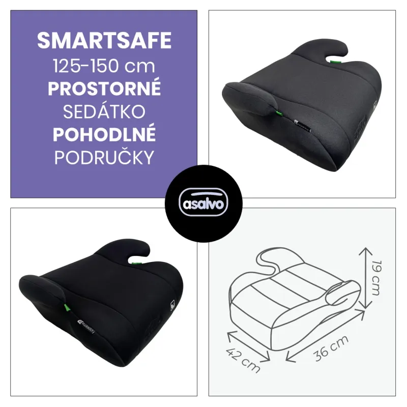 Asalvo SMARTSAFE podsedák 125-150 bez isofixu