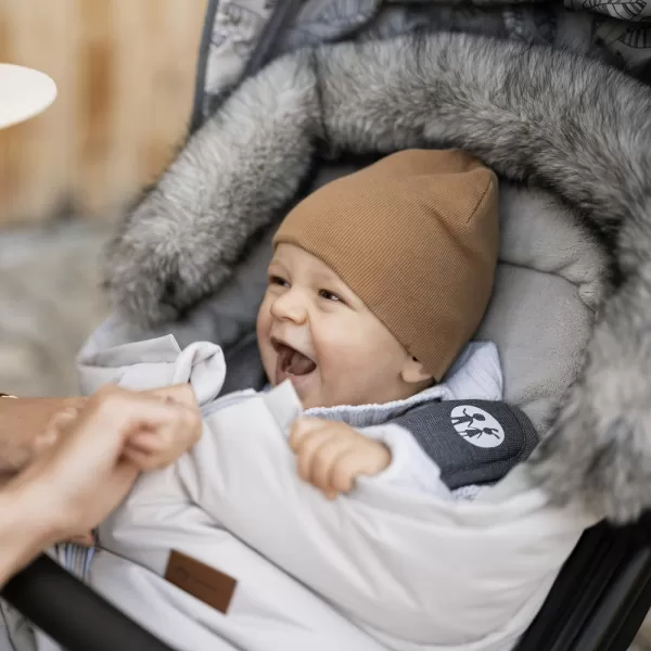 PETITE&MARS Set zimní fusak Arctic 4v1 + rukavice na kočárek Furry