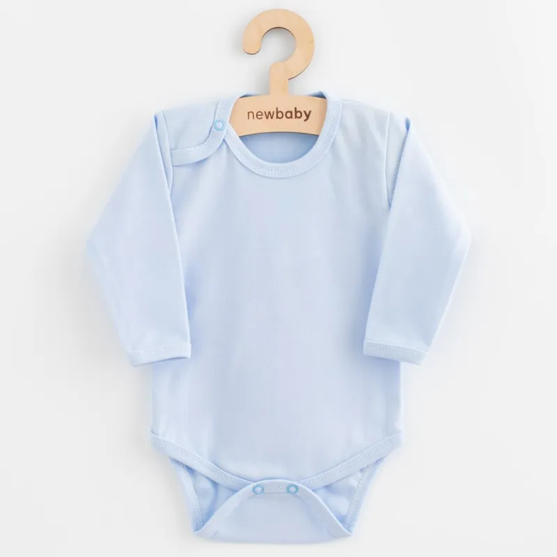 New Baby Kojenecké celorozepínací body Classic II modré