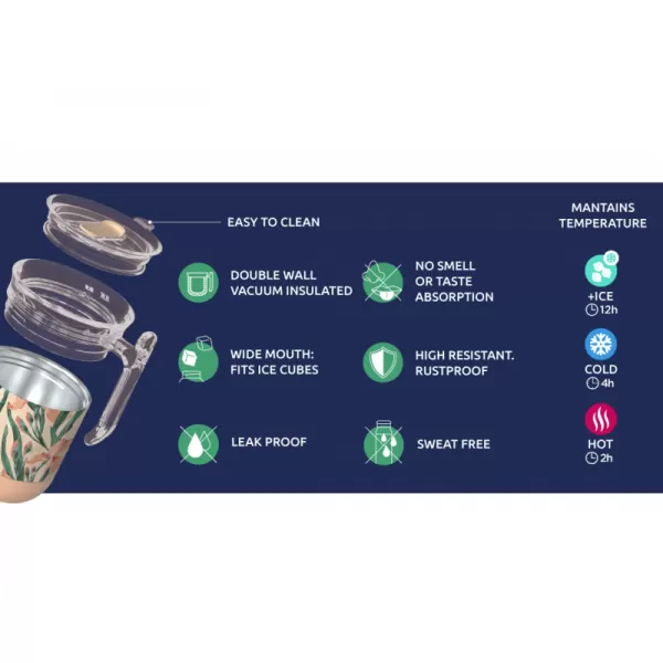 Quokka Nerezový termohrnek Wave 260 ml