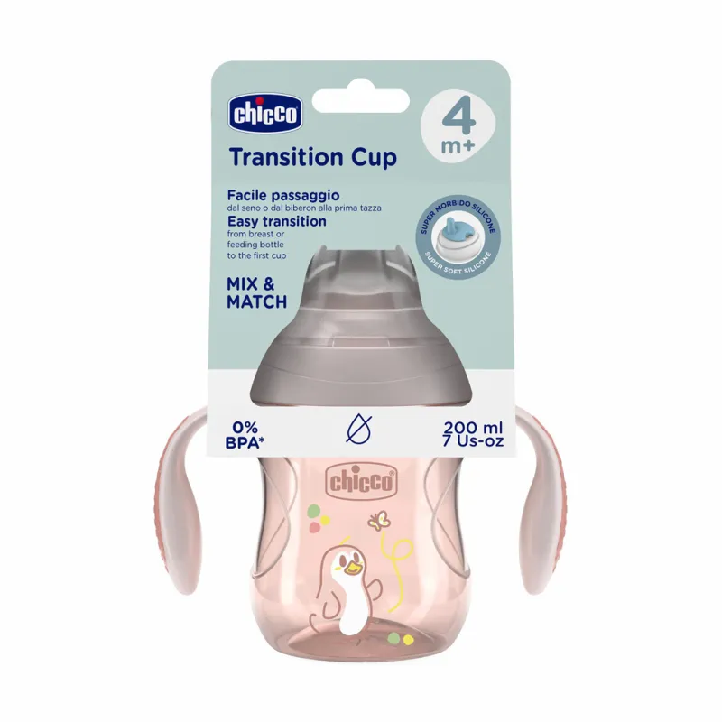CHICCO Hrneček Transition učicí s držadly, 4m+