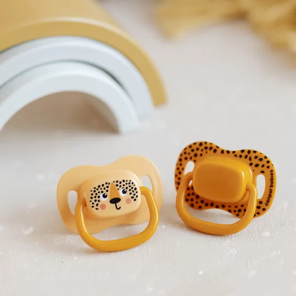 CANPOL BABIES Set symetrických silikonových dudlíků BabiesBoo 6-18m 2ks