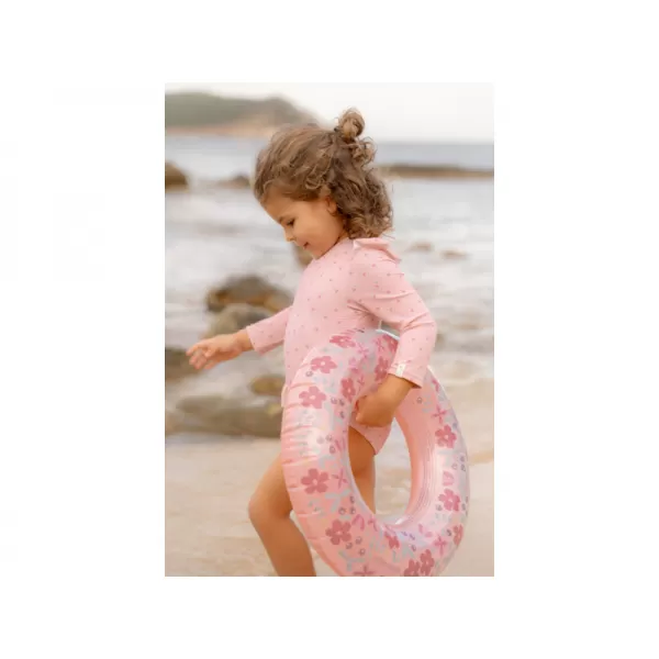 Little Dutch Plavky dlouhý rukáv Sunny Flowers Blush vel. 98/104