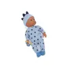 LullaBaby Overal pro panenky modrý s doplňky