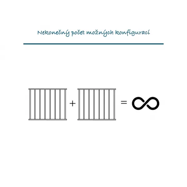 Baby Dan Univerzální prostorová zábrana CombiFit XL, černá