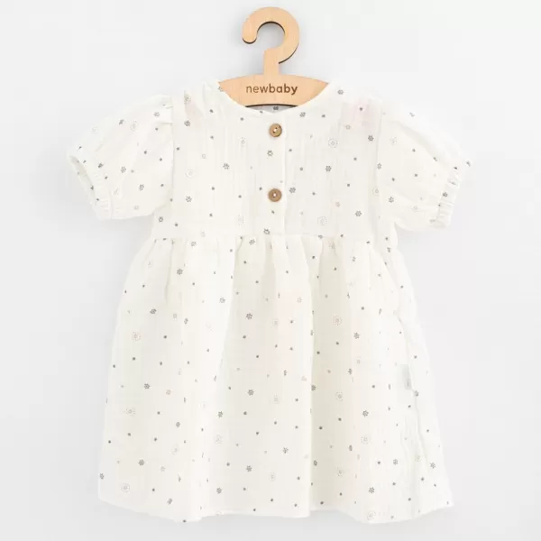 New Baby Kojenecké mušelínové šaty Zora