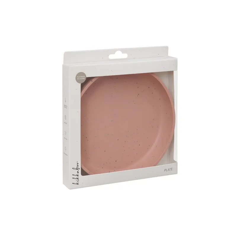KikkaBoo Talíř Platinum Silicone