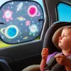 BENBAT Clona sluneční do auta s přísavkou, vesmír 2 ks 0m+