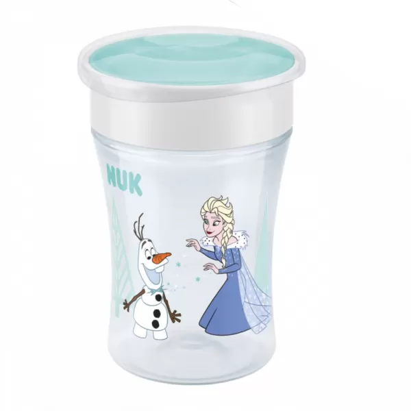 Nuk Dětský hrníček Mini Magic 360° s víčkem Frozen Elsa 230 ml