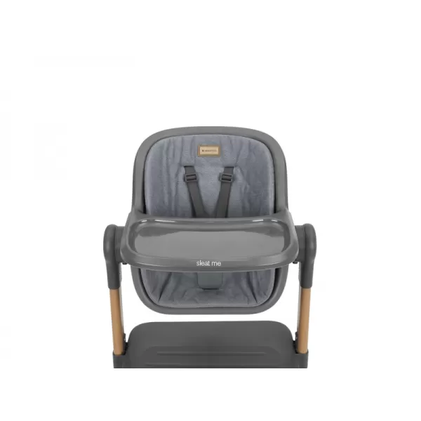 KikkaBoo Postýlka a židlička 2v1 Sleat Me Grey