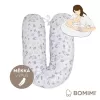 Bomimi ADOS kojící polštář 150x30, LESNÍ ZVÍŘÁTKA, ŠEDÁ