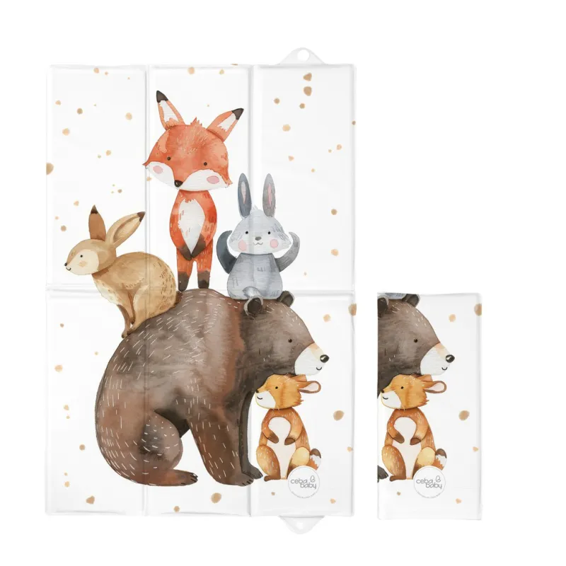 CEBA Podložka přebalovací cestovní (60x40) Basic Forest Friends