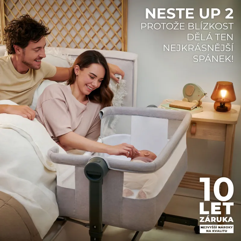 KINDERKRAFT Postýlka dětská polohovatelná Nestee Up2