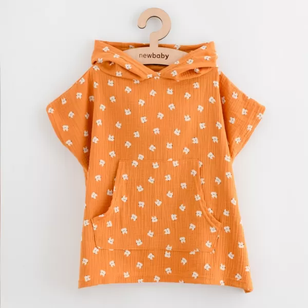 New Baby Dětské mušelínové pončo Feeling animal 35 cm