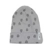 LODGER Beanie Print Rib Sharkskin 0 - 6 měsíců