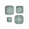 KikkaBoo Sada boxů na svačinu 3 ks Platinum Silicone