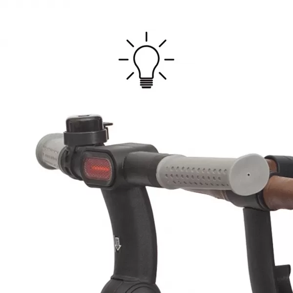 Milly Mally Luxusní dětská tříkolka s osvětlením Twinkle grey