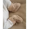 LODGER Capáčky Knit Cable Fudge vel. 0 - 6 měsíců