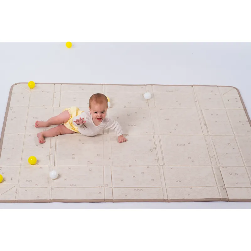 Taf Toys Hrací podložka pěnová s míčky Brown Beige