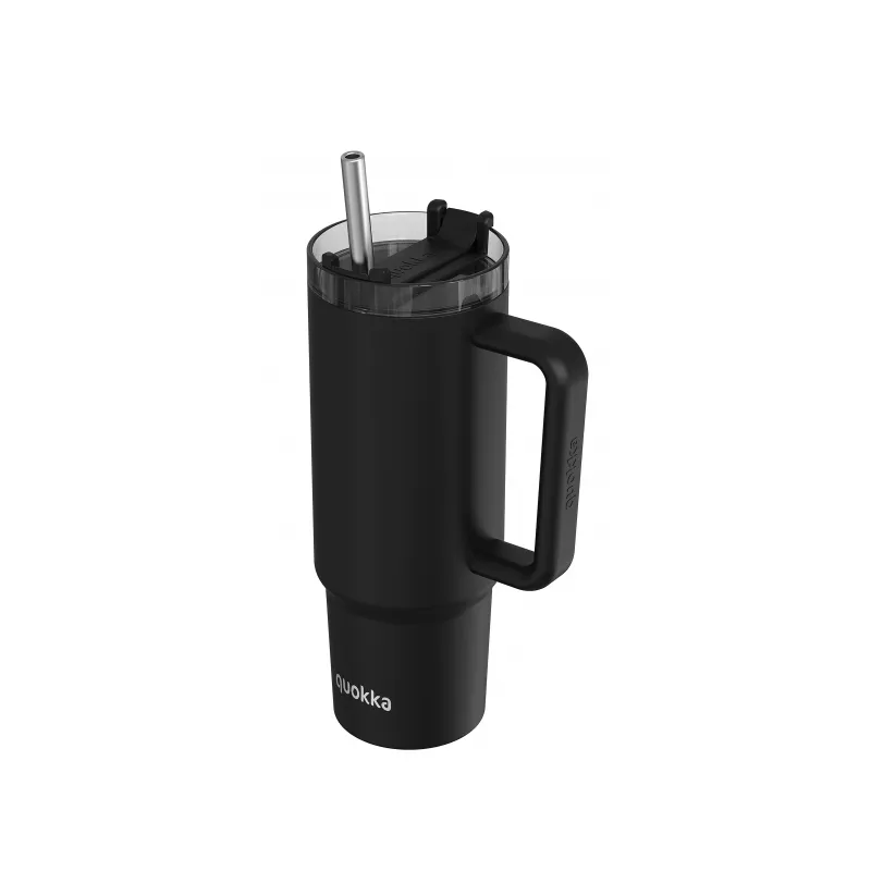 Quokka Nerezový termohrnek s brčkem Vibe 880 ml