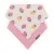 PETITE&MARS Bryndák bandana Luke 2 ks Beige Strawberies&Dusty Rose 3m+