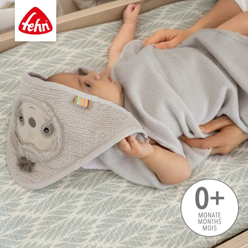 Baby Fehn Ručník s kapucí lenochod, Lazy