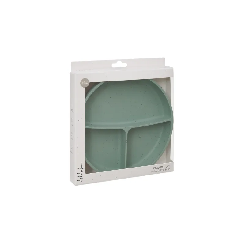 KikkaBoo Talíř dělený s přísavkou Platinum Silicone