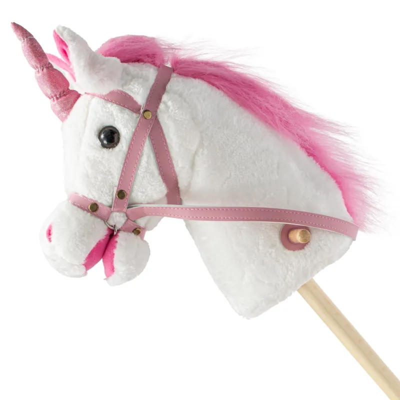 Baby Mix Hobby horse unicorn se zvukem a kolečky Nia white