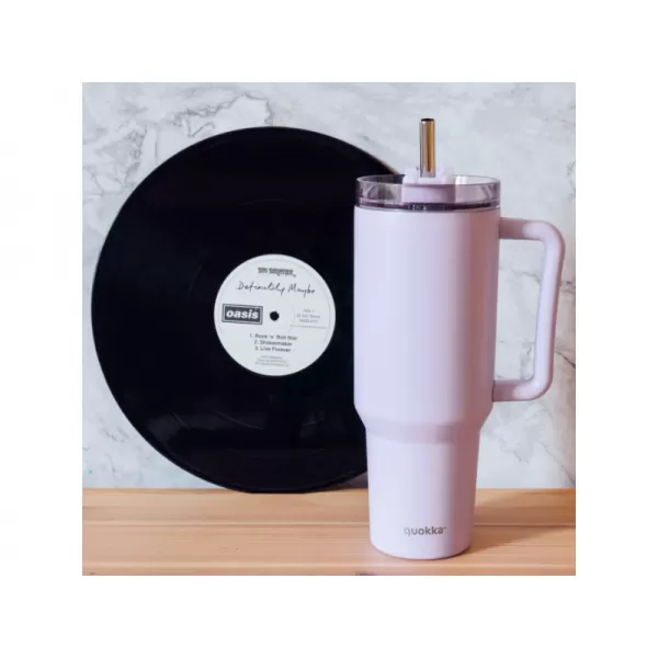 Quokka Nerezový termohrnek s brčkem Stream 1200 ml