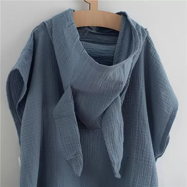 New Baby Dětské mušelínové pončo Feeling modrá 50 cm