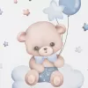 Baby Mix Přebalovací nástavec Medvídek 47x70cm modrý