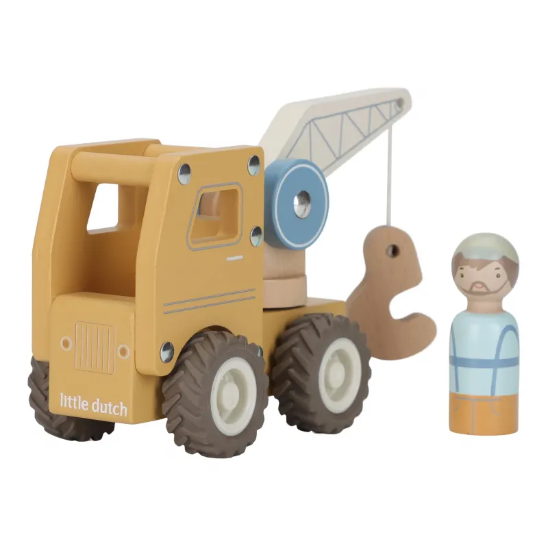 Little Dutch Autojeřáb dřevěný
