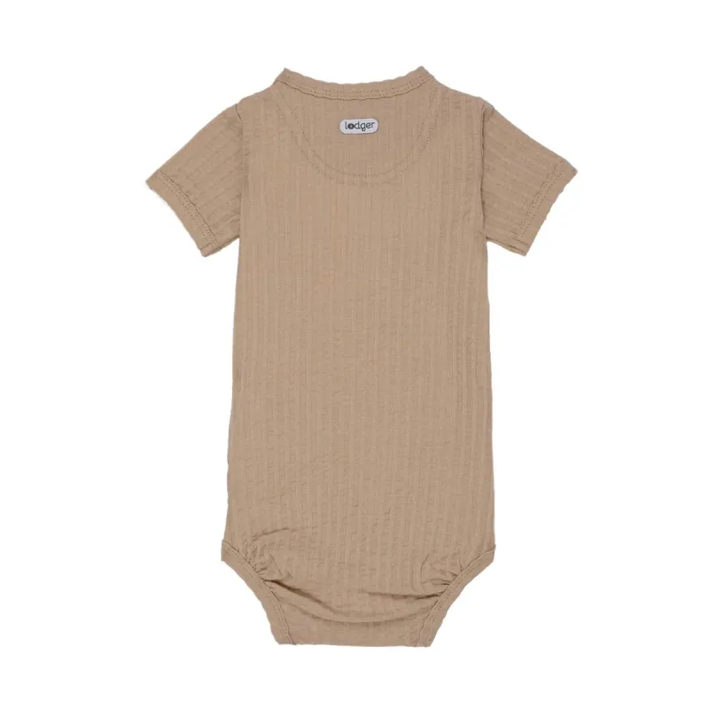 LODGER Romper SS Seersucker Beige 80