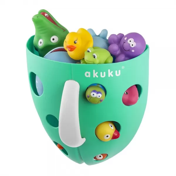 Akuku Plastový box na hračky do vany šedý