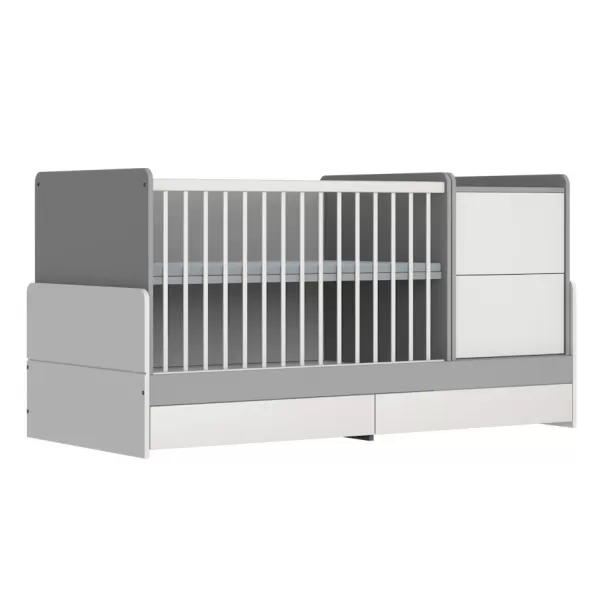 Faktum Kombi postýlka Alda Silk Grey 120 x 70 cm