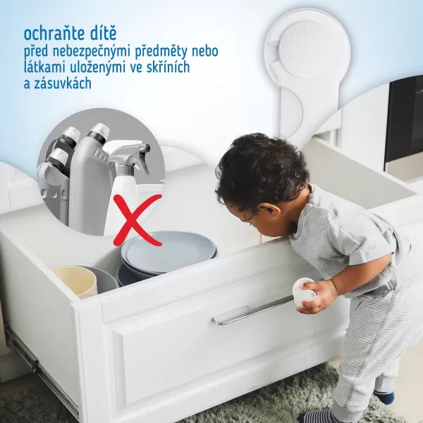 Sipo Bezpečnostní zámky na skříňky a zásuvky, sada 10 ks