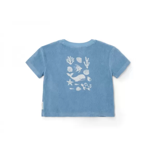 Little Dutch Tričko a kraťasy Ocean Sea Life Blue vel. 98/104