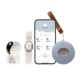 BabySensor Relax Chytrý senzor pro děti 0m-5let SET s HD kamerou, pásek ruka/noha