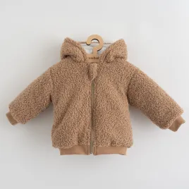 New Baby Kojenecká zimní mikinka s kapucí Teddy Winter