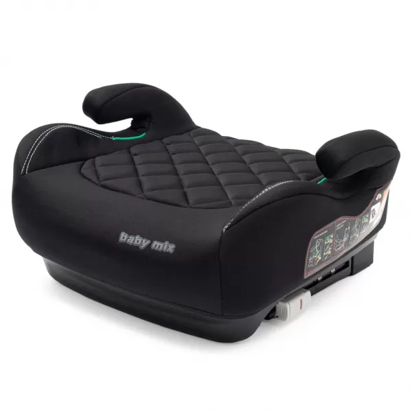 Baby Mix Autosedačka-podsedák HERO Plus ISOFIX I-SIZE black 2025