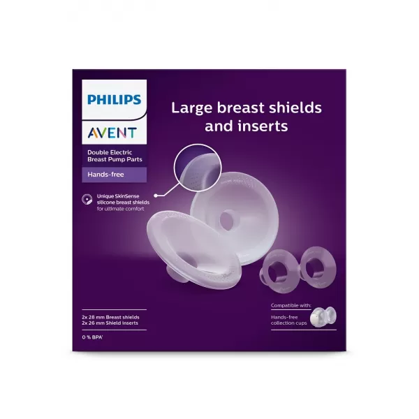 Philips AVENT Hands-Free nástavce na bradavku L, vložky silikonové