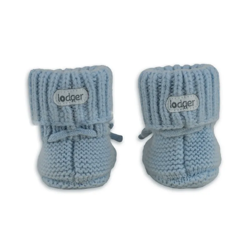 LODGER Capáčky Merino Blue Fogg 0 - 6 měsíců