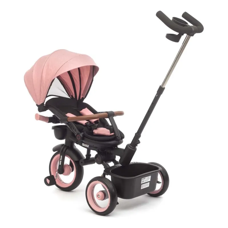 Milly Mally Luxusní dětská tříkolka s osvětlením Twinkle pink